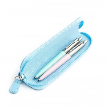 Parker Jotter Originals Pink un Mint Lodīšu pildspalvu dāvanu komplekts ar zilu korpusu