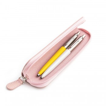 Parker Jotter Originals Yellow and Pearl Lodīšu pildspalvu dāvanu komplekts ar rozā apvalku