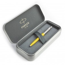 Parker Jotter Originals Yellow rašiklio dovanų rinkinys metalinėje dėžutėje