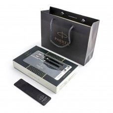 Parker Sonnet Black GT pildspalvas un lodīšu pildspalvas komplekts ar dāvanu maisiņu un futrālīti