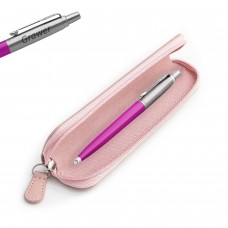 Dovanų rinkinys: „Parker Jotter Magenta“ tušinukas su rožiniu dėklu ir graviūra su graviravimu