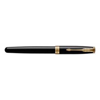 Dovanų rinkinys: „Parker Sonnet Black Lacquer GT“ (M) plunksnakotis su graviravimu / užrašų knygelė ir rankinė Dovanų rinkinys: „Parker Sonnet Black Lacquer GT“ (M) plunksnakotis su graviravimu / užrašų knygelė ir rankinė