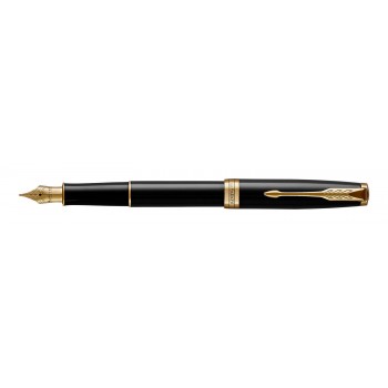 Dovanų rinkinys: „Parker Sonnet Black Lacquer GT“ (M) plunksnakotis su graviravimu / užrašų knygelė ir rankinė Dovanų rinkinys: „Parker Sonnet Black Lacquer GT“ (M) plunksnakotis su graviravimu / užrašų knygelė ir rankinė