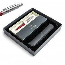 Dovanų rinkinys: tušinukas „Parker Jotter Kensington Red CT“ – 1953241 su graviravimu / dėklas / dovanų rinkinys
