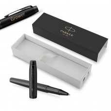 Parker IM Achromatic Black Rollerball Pen su graviravimu