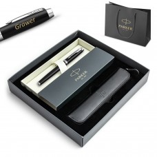 Parker IM Black CT plunksnakotis (M) dovanų rinkinys – 1931651 su graviravimu / rinkinys su pieštukų dėklu Parker IM Black CT plunksnakotis (M) dovanų rinkinys – 1931651 su graviravimu / rinkinys su pieštukų dėklu