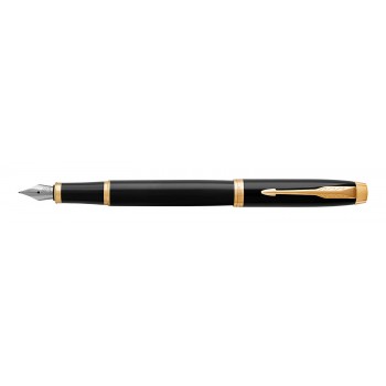 Parker IM Black GT Fountain Pen (F) su graviravimu