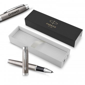 Parker IM Essential Stainless Steel CT Tušinukas su dangteliu ir graviravimu