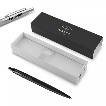 Parker Jotter Monochrome XL Black BT tušinukas su graviravimu