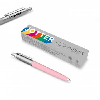 Parker Jotter Originals rausvas PINK rašiklis su graviravimu