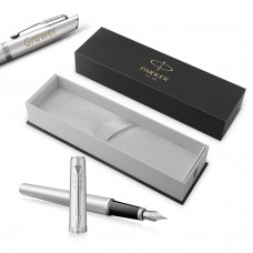 Parker Meridian Chrome CT (F) plunksnakotis – 2231388 su graviravimu Parker Meridian Chrome CT (F) plunksnakotis – 2231388 su graviravimu
