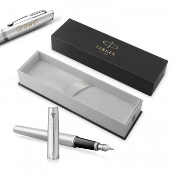 Parker Meridian Chrome CT (F) plunksnakotis – 2231388 su graviravimu