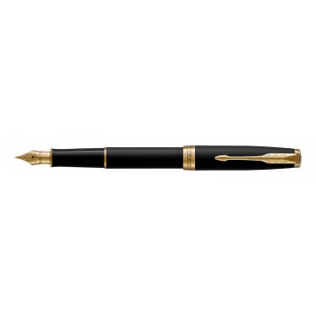 Parker Sonnet Matte Black GT (F) plunksnakotis su graviravimu