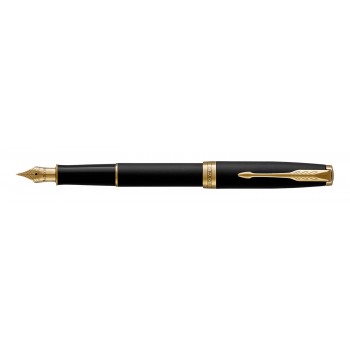 Parker Sonnet Matte Black GT (F) Plunksnakotis su graviravimu
