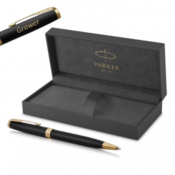 Parker Sonnet Matte Black GT rašiklis su graviravimu