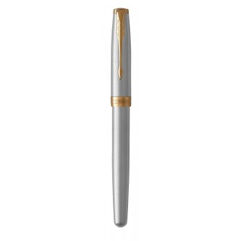 Parker Sonnet Stainless Steel GT (M) tintes pildspalva ar gravējumu