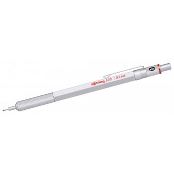 Rotring 600 0,5 Silver Automātiskais zīmulis ar gravējumu