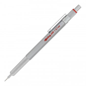 Rotring 600 0,7 Silver Automātiskais zīmulis ar gravējumu
