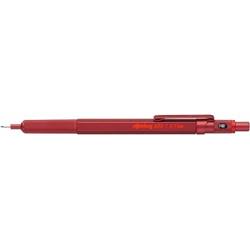 Rotring automatinis pieštukas 600 0,7 Raudonas su graviravimu