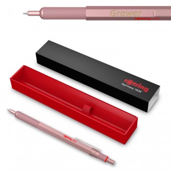 Rotring RO 600 Professional Rose Gold metāla lodīšu pildspalva ar gravējumu
