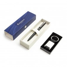 Waterman Allure Black Matte Tušinukas su raktų žiedu ir graviravimu Waterman Allure Black Matte Tušinukas su raktų žiedu ir graviravimu