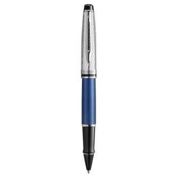 Waterman Expert Deluxe Metallic Blue CT pildspalva ar vāciņu – 2187682 ar gravējumu