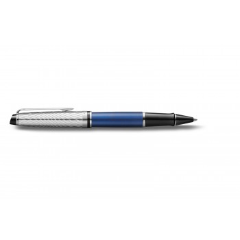 Waterman Expert Deluxe Metallic Blue CT pildspalva ar vāciņu – 2187682 ar gravējumu