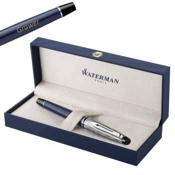 Waterman Expert L'Essence Du Blue Rollerball Pen su graviravimu