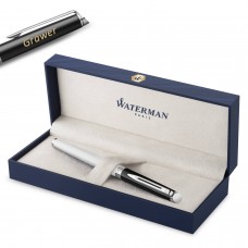 Waterman HÉMISPHÈRE COLOR-BLOCK BLACK-WHITE plunksnakotis su graviravimu Waterman HÉMISPHÈRE COLOR-BLOCK BLACK-WHITE plunksnakotis su graviravimu