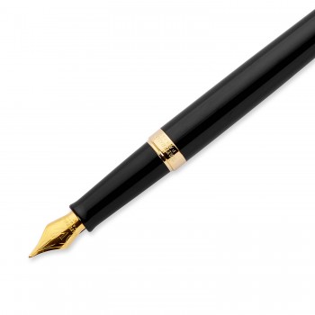 Waterman Hémisphère Laka Black GT tintes pildspalva ar gravējumu
