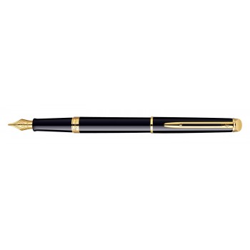 Waterman Hémisphère Laka Black GT tintes pildspalva ar gravējumu