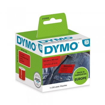 DYMO Etiketės 54 x 101mm / (2133399) - Raudonos