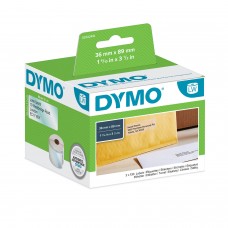 DYMO S0722410 Etiketės skaidrios 89 x 36mm (1x260 vnt.)