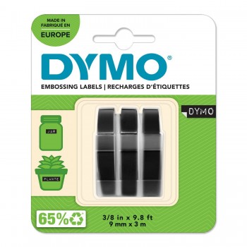 DYMO Omega Mechaninis (reljefinis) Etikečių Spausdintuvas (S0717930) + 3 vnt. 3D 9mm x 3m / juoda