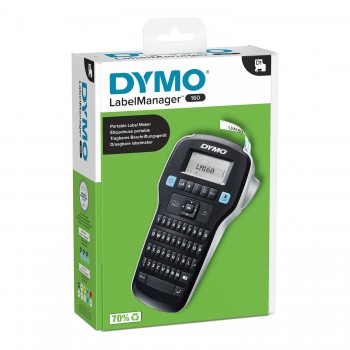 DYMO LabelManager 160 Etikečių Spausdintuvas (S0946340) + D1 12mm x 3m juostelė 